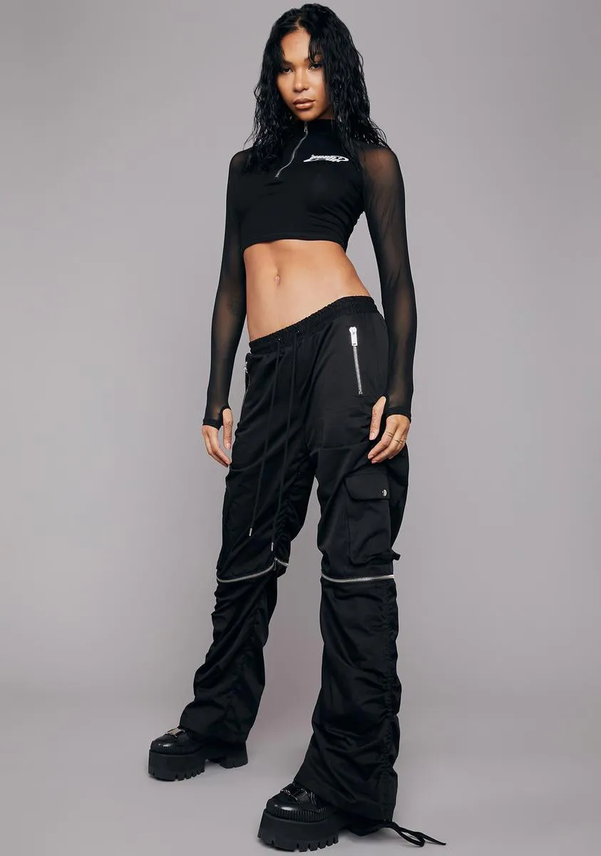 Game On Convertible Wide Leg Pants sold by Dolls Kill product image thumbnail 2