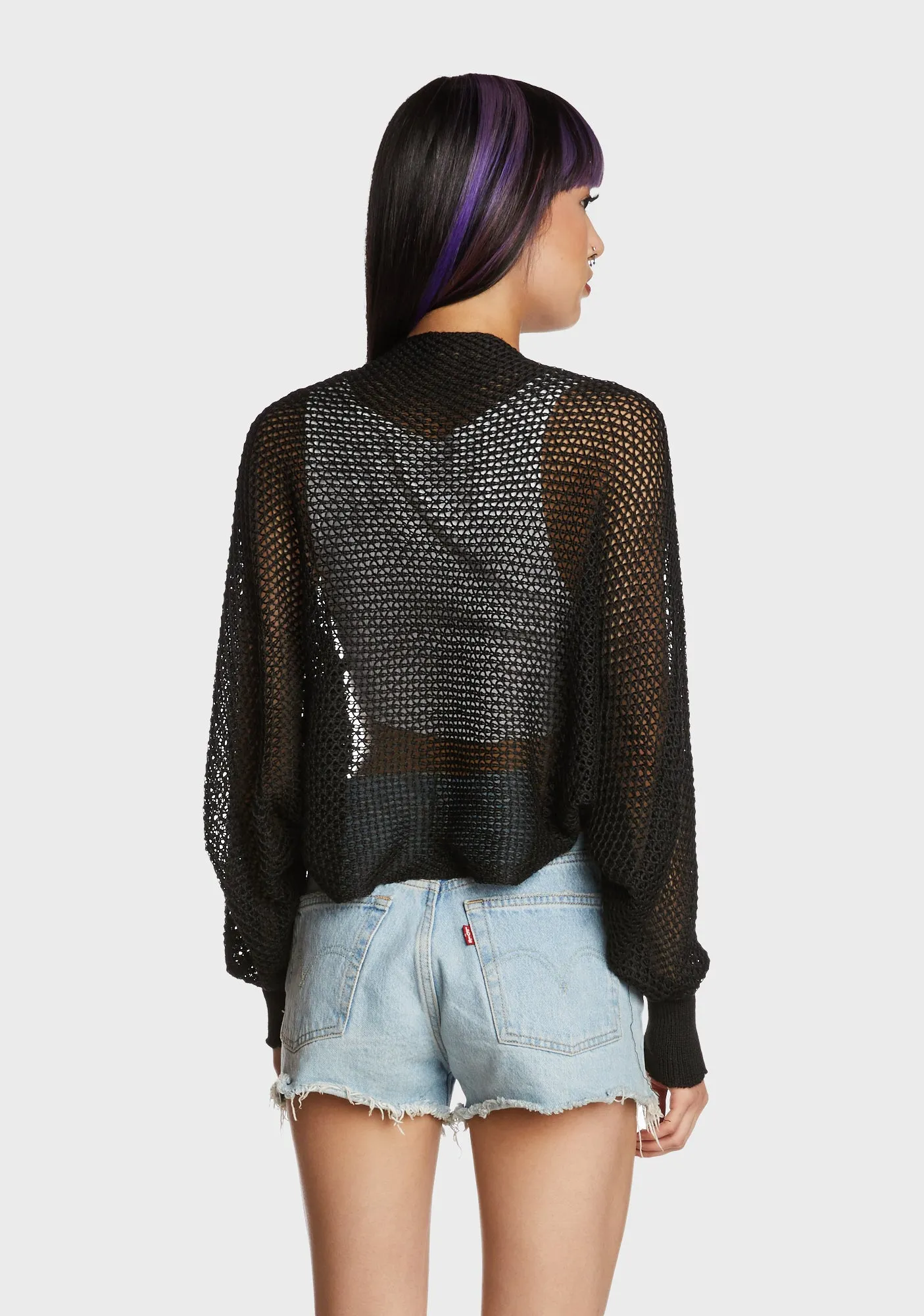 Break Time Knit Shrug sold by Dolls Kill product image thumbnail 4