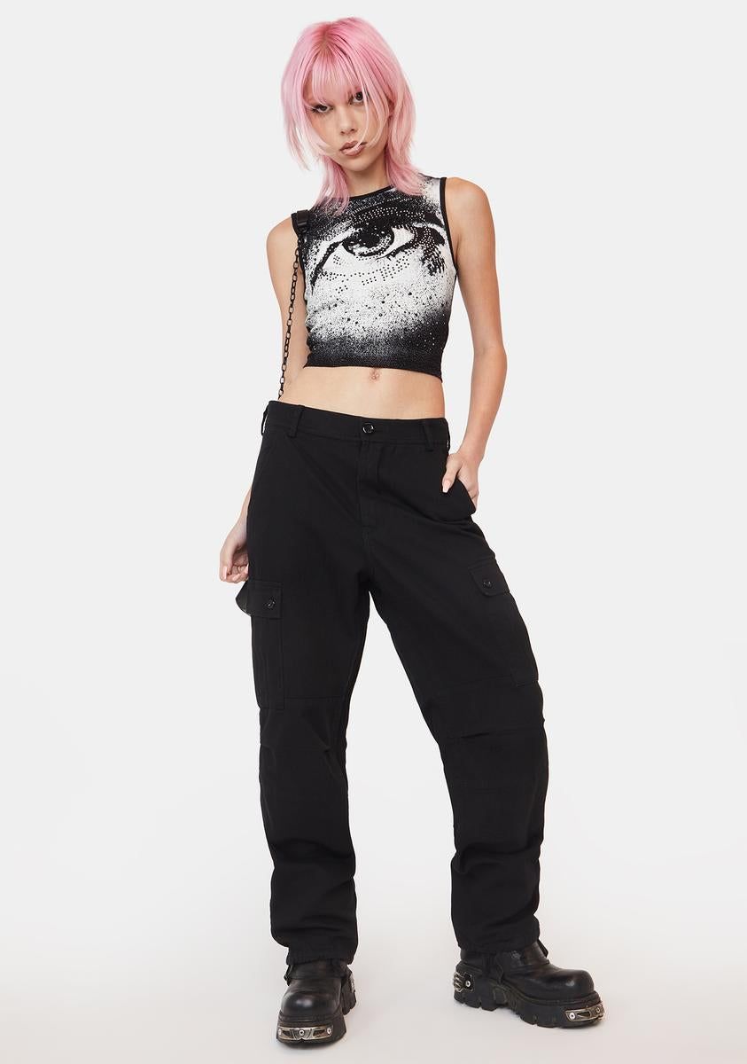 Leveled Up Twill Cargo Pants sold by Dolls Kill product image thumbnail 3