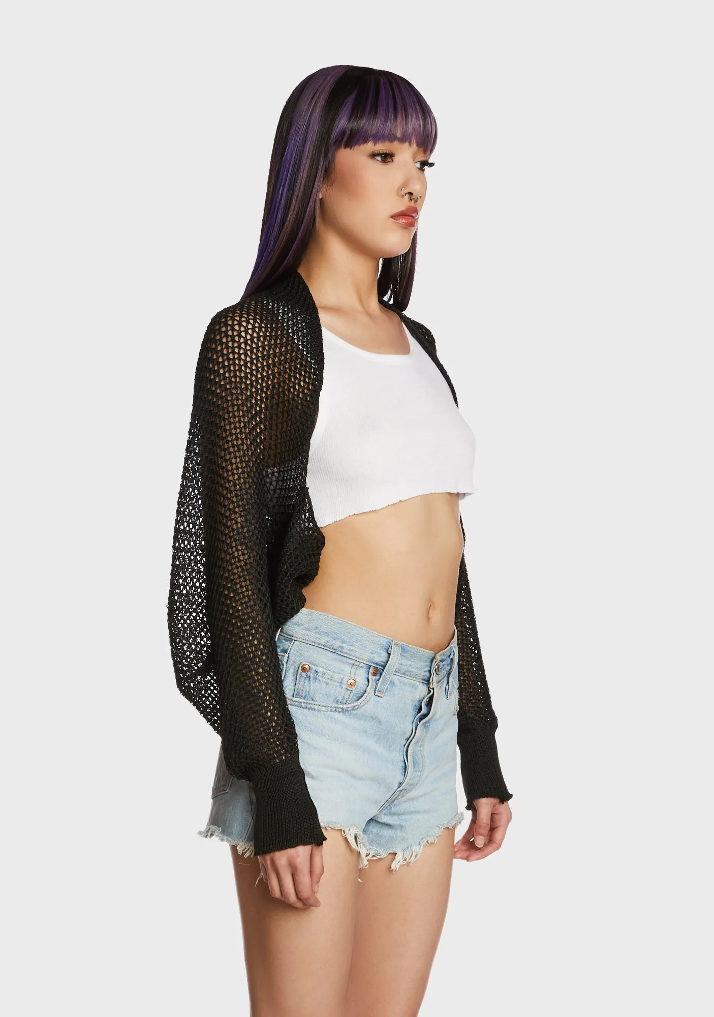 Break Time Knit Shrug sold by Dolls Kill product image thumbnail 3