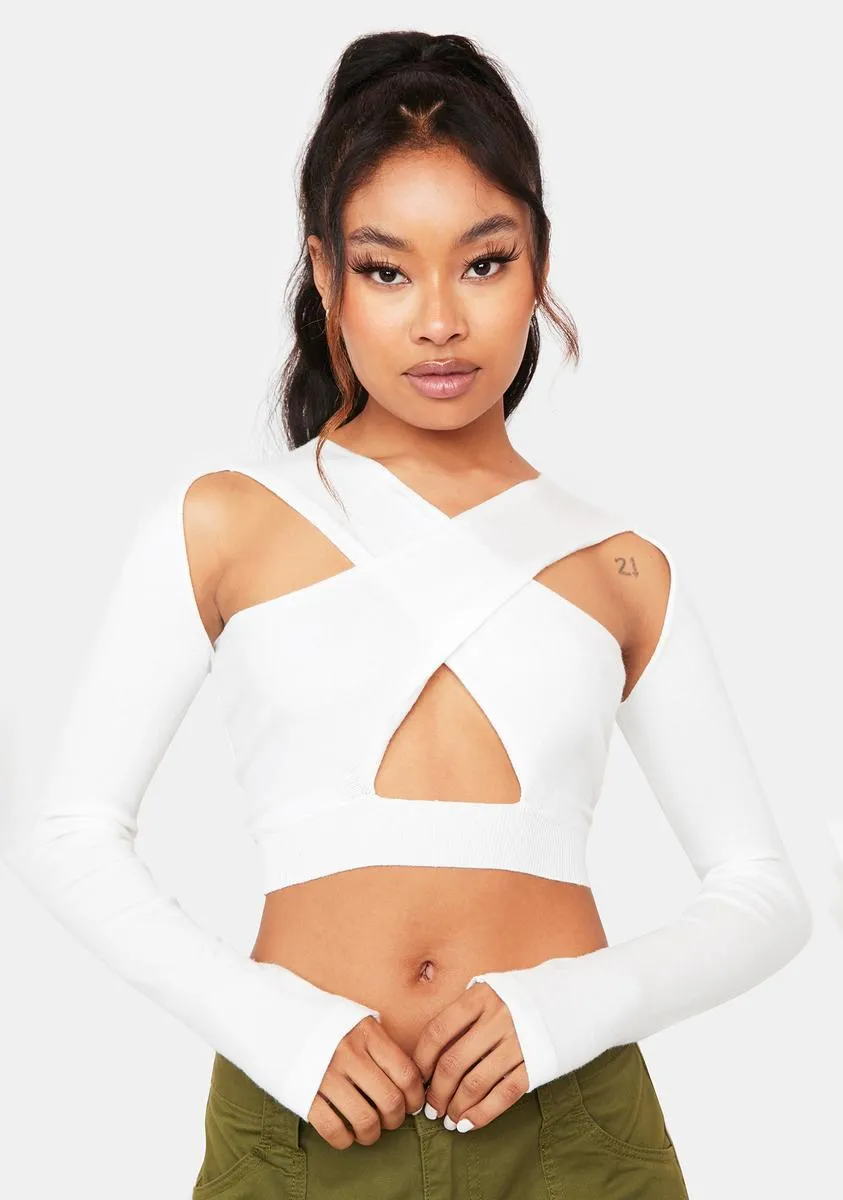 Angel No More Lies Cut-Out Top sold by Dolls Kill