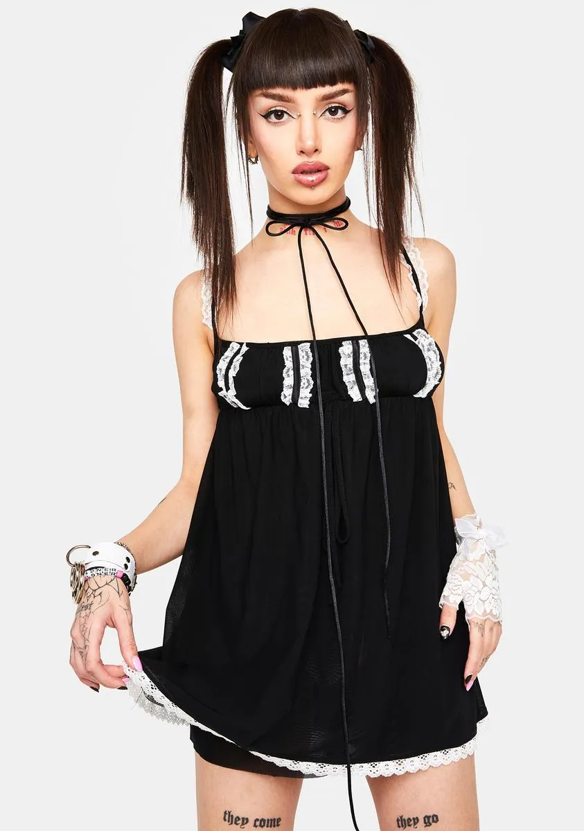 Deeper Feelings Lace Mini Dress sold by Dolls Kill