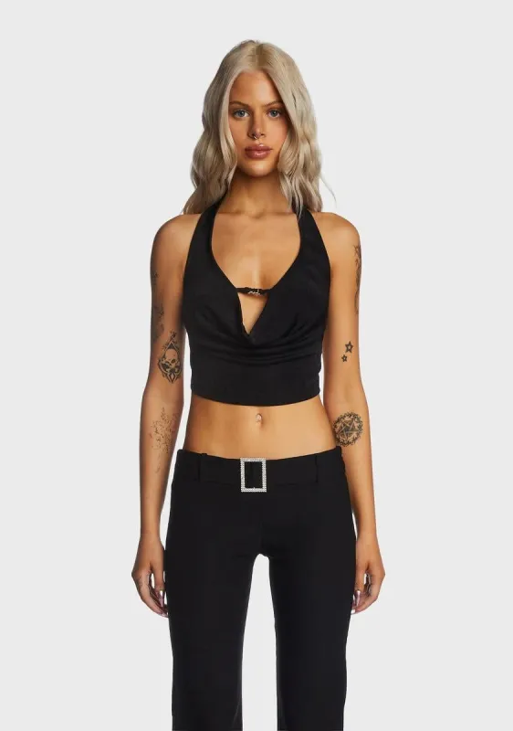 Lumley Halter Crop Top sold by Dolls Kill