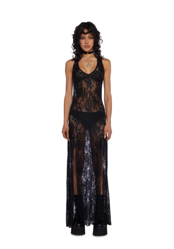 Romantic Rebel Maxi Dress sold by Dolls Kill