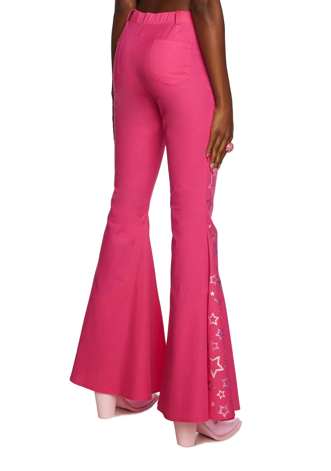 Total Superstar Flared Pants sold by Dolls Kill product image thumbnail 4