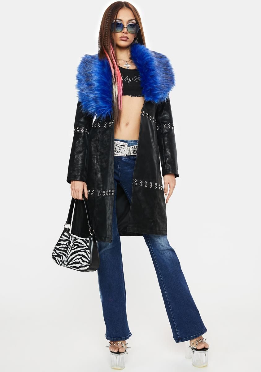 Jewel Of Jersey Faux Fur Jacket sold by Dolls Kill product image thumbnail 3