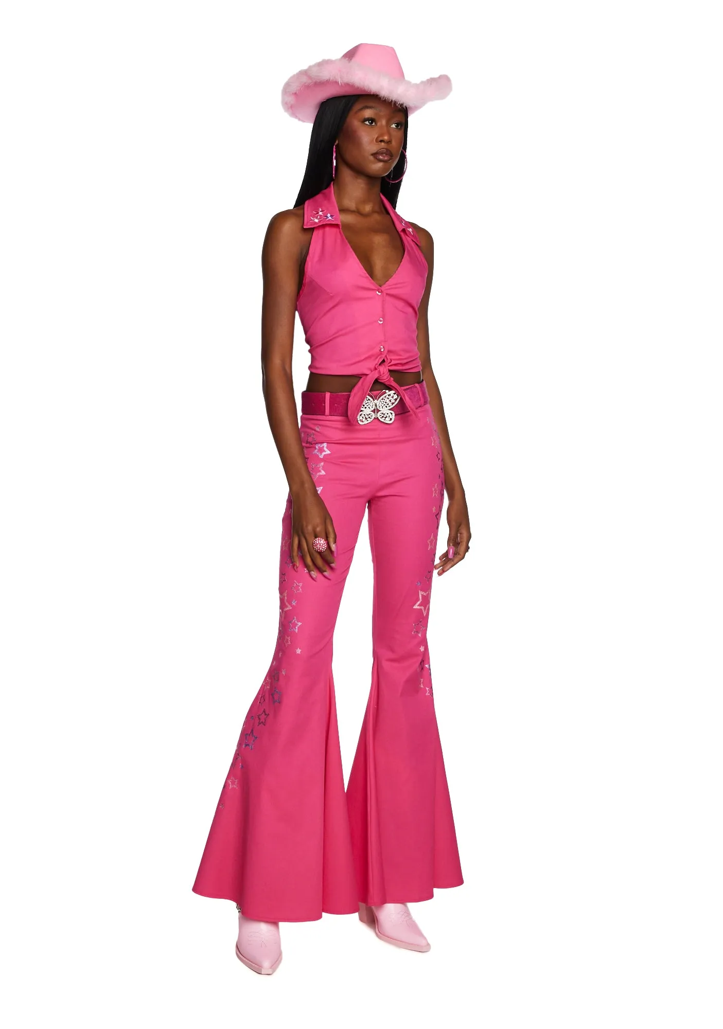 Total Superstar Flared Pants sold by Dolls Kill product image thumbnail 2