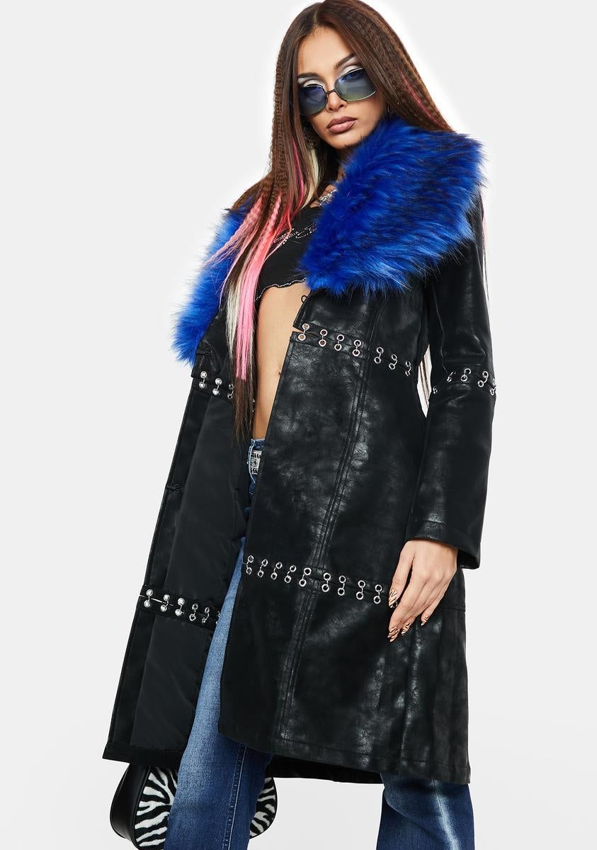 Jewel Of Jersey Faux Fur Jacket sold by Dolls Kill