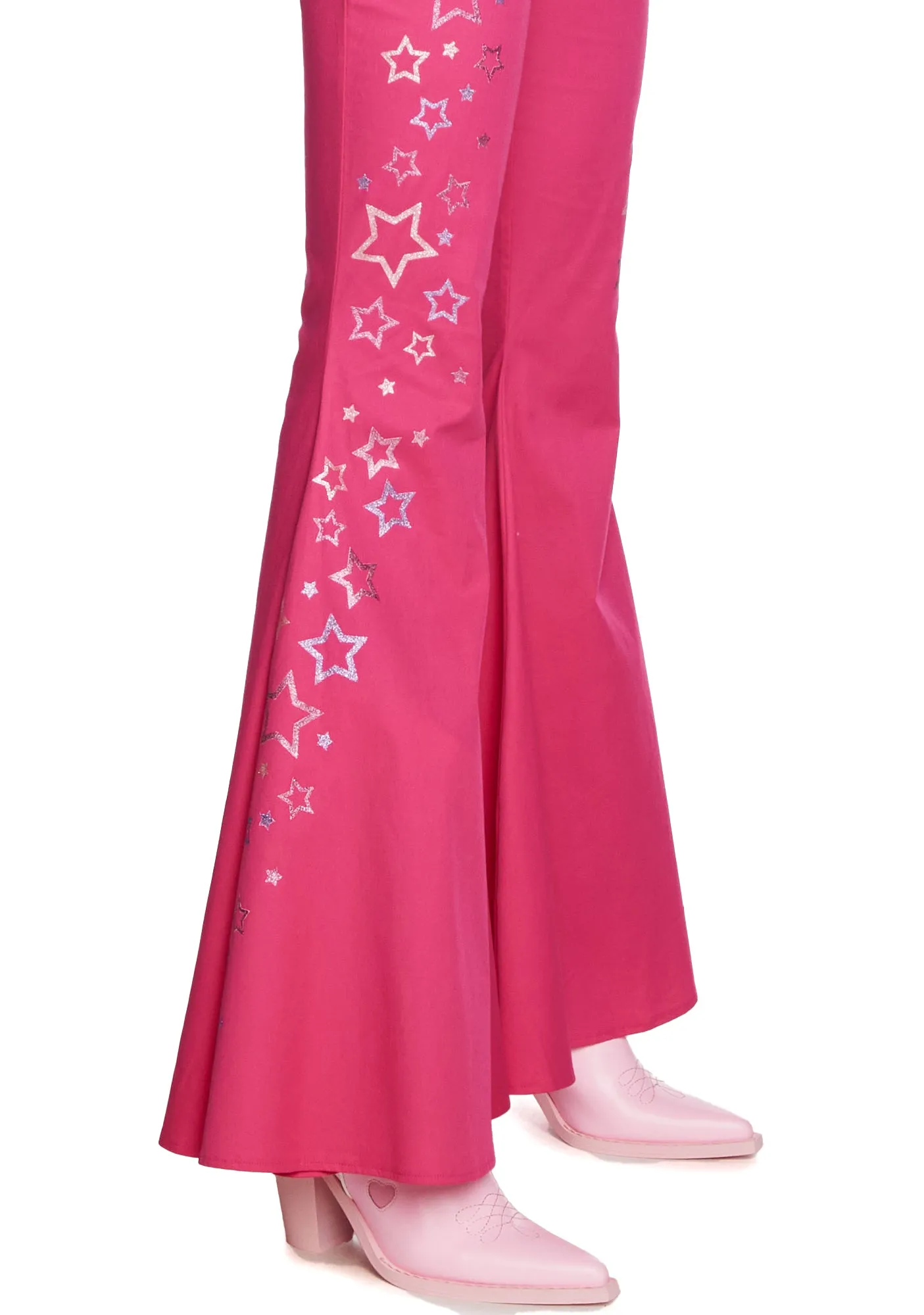 Total Superstar Flared Pants sold by Dolls Kill product image thumbnail 5
