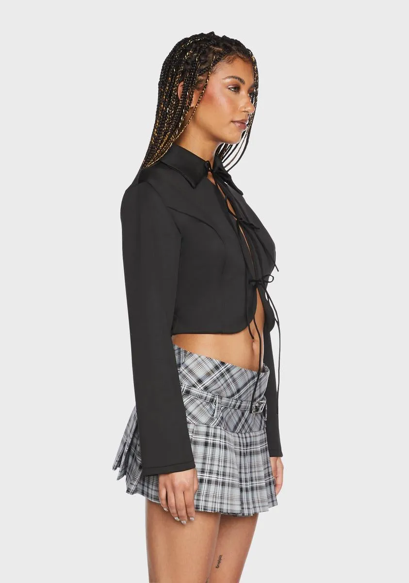 Awesome Baddie Tie Front Shirt sold by Dolls Kill product image thumbnail 3