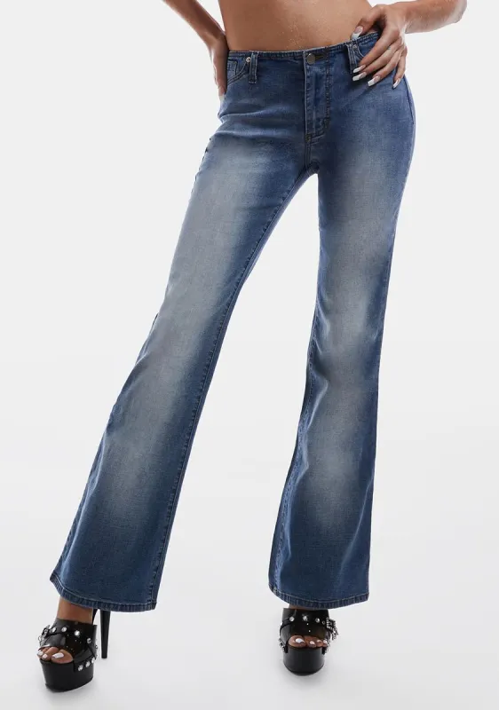 Elle Low Rise Jeans sold by Dolls Kill