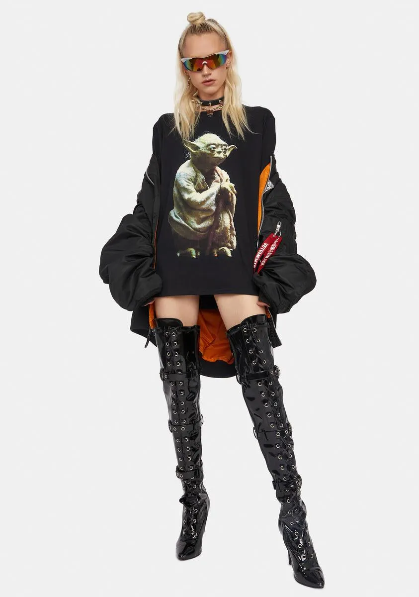 Yoda Graphic Tee sold by Dolls Kill product image thumbnail 3