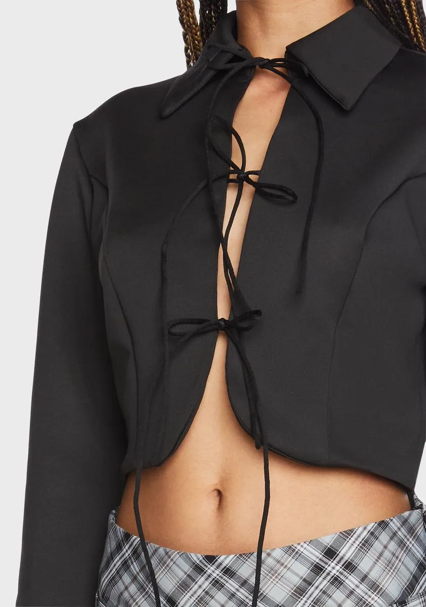 Awesome Baddie Tie Front Shirt sold by Dolls Kill product image thumbnail 2