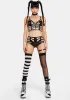 Dark Skeletoria Cut-Out Bustier Top sold by Dolls Kill