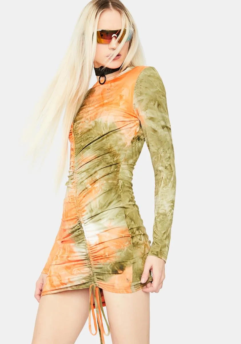 No Inhibitions Tie Dye Ruched Dress sold by Dolls Kill product image thumbnail 2