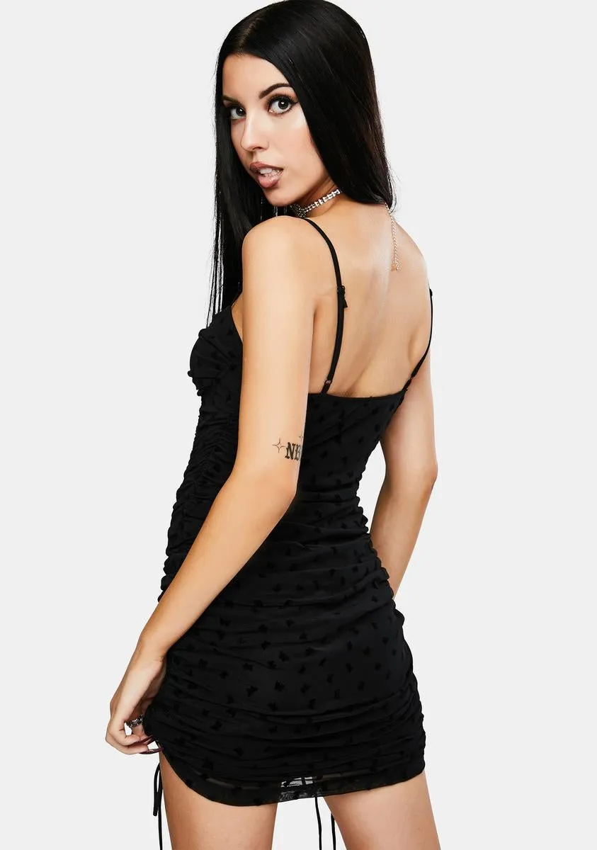 Black Flock Flutterby Jemora Dress sold by Dolls Kill product image thumbnail 4