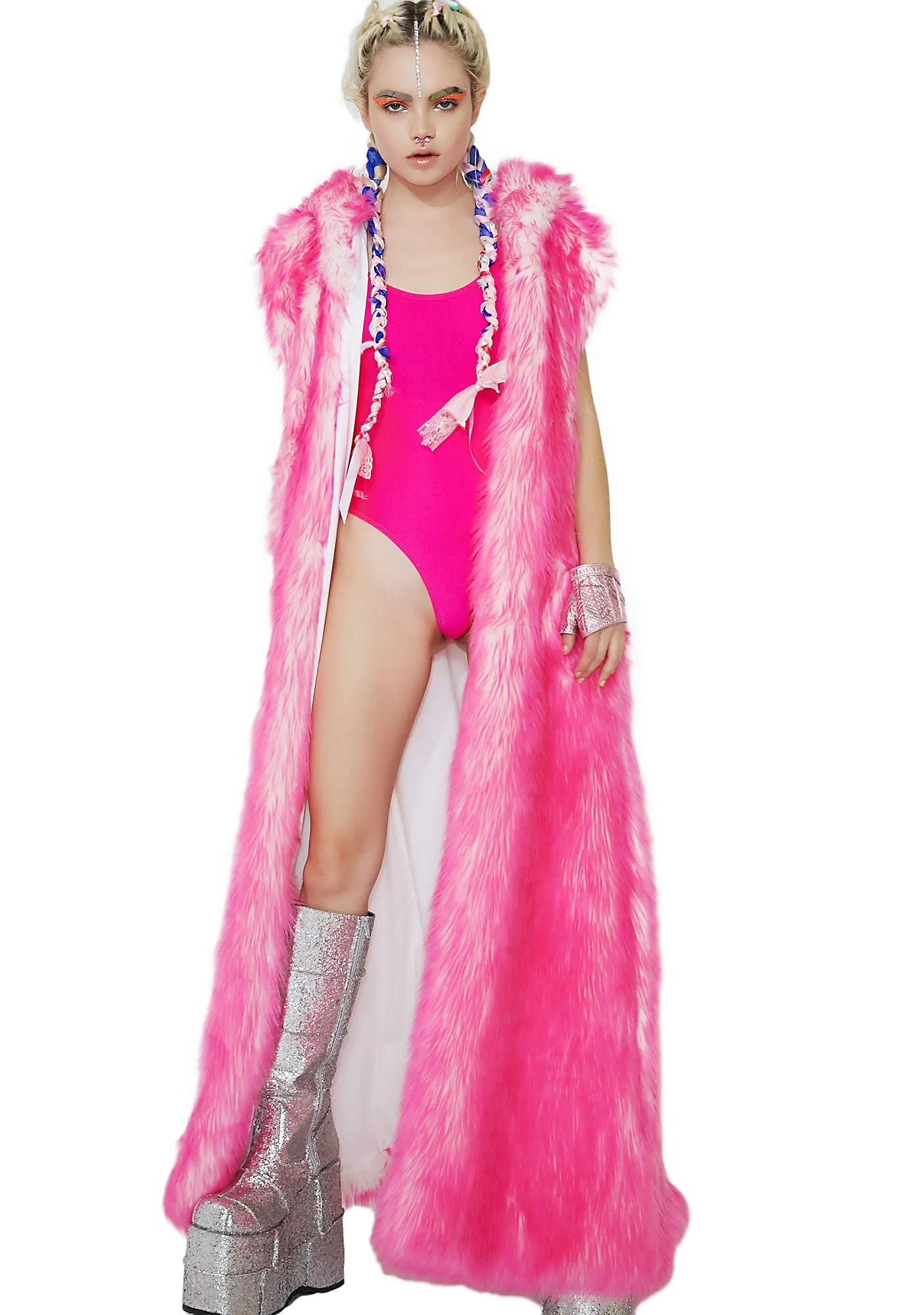 Bubble Gum Stick It Tank Bodysuit sold by Dolls Kill product image thumbnail 5