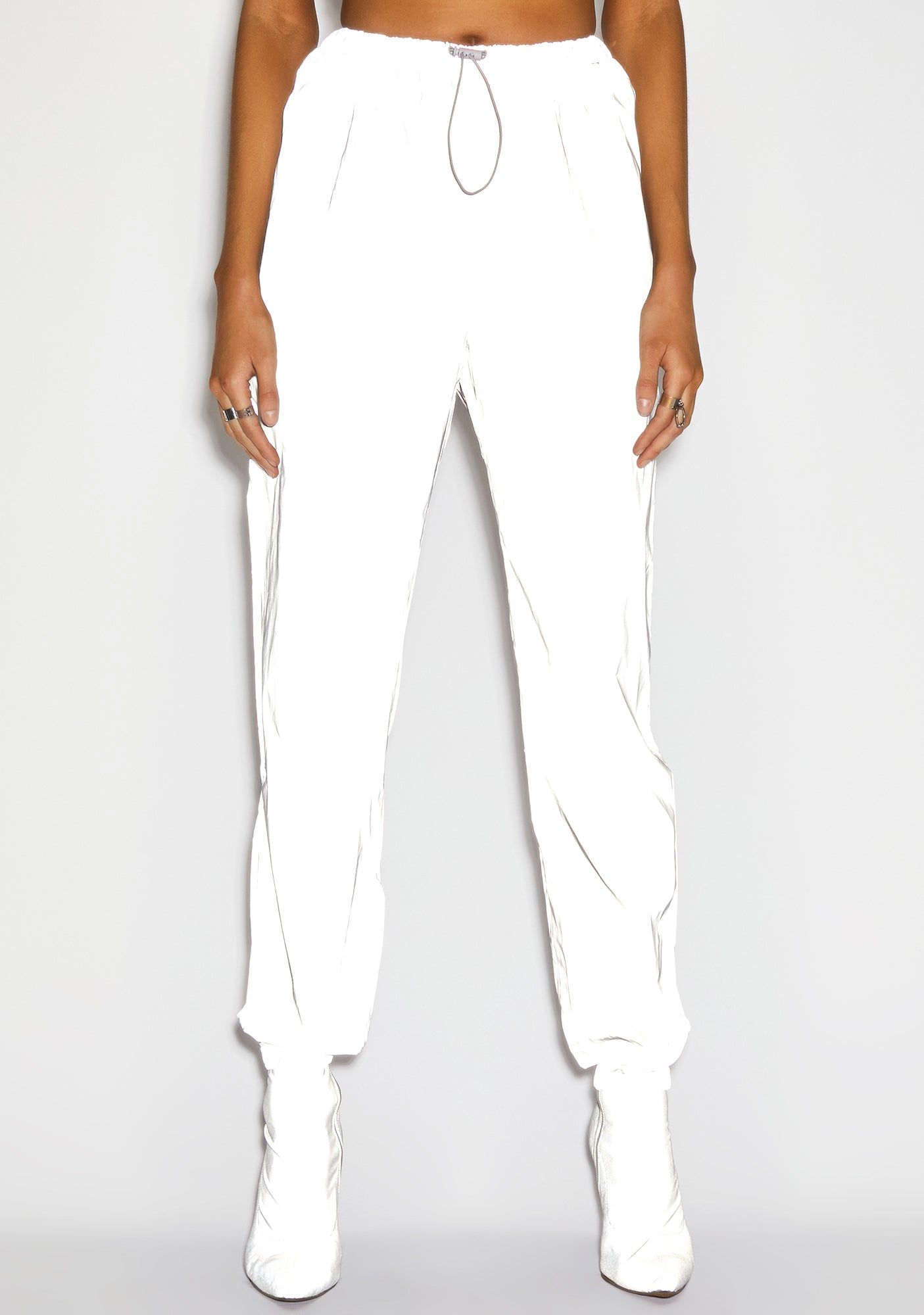 Crystal Moon Stalker Reflective Jogger Pants sold by Dolls Kill product image thumbnail 5