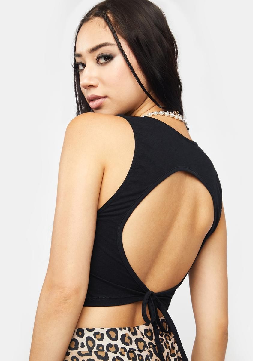 Centre Of Attention Sude Crop Tank sold by Dolls Kill product image thumbnail 2