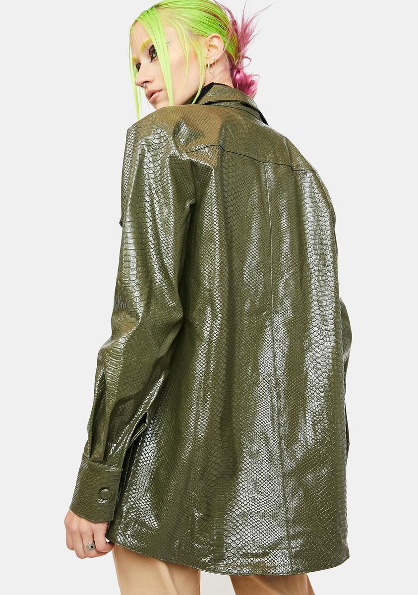 Devon Snake Print Jacket sold by Dolls Kill product image thumbnail 4