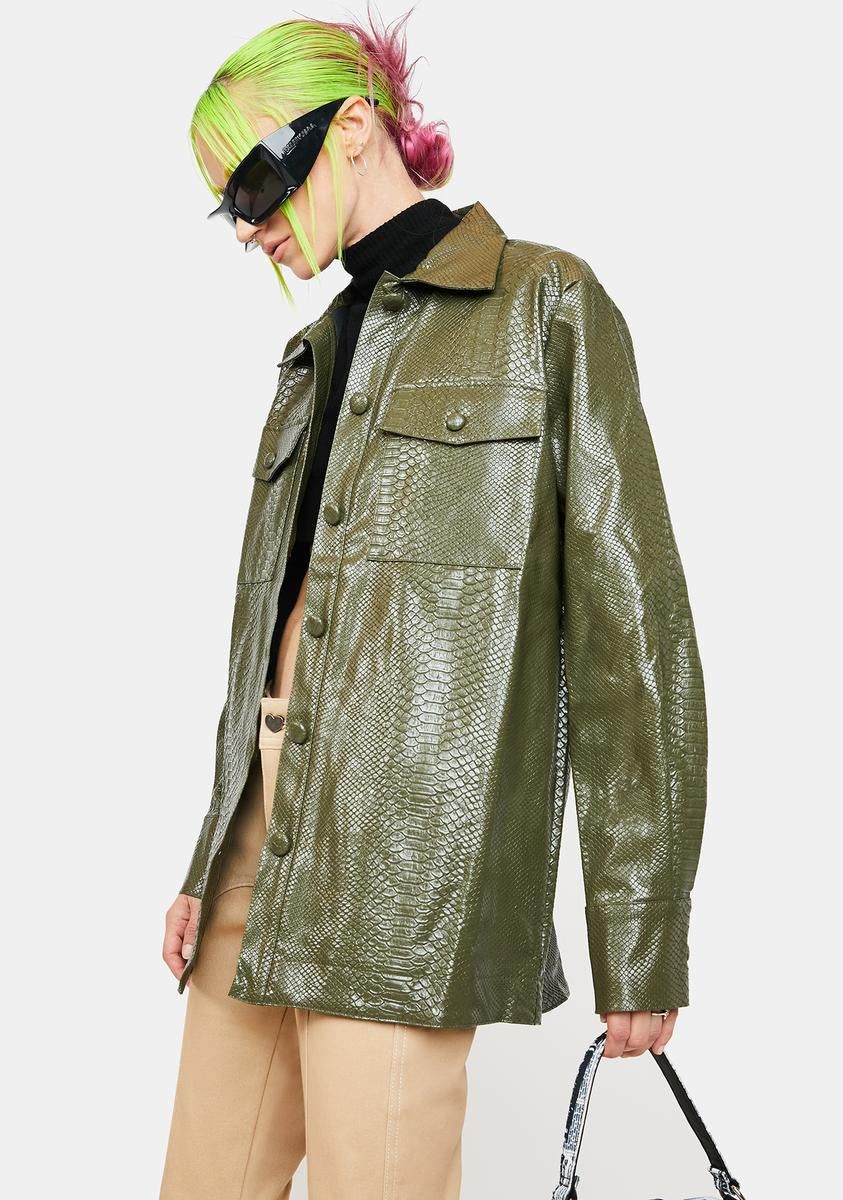 Devon Snake Print Jacket sold by Dolls Kill product image thumbnail 2