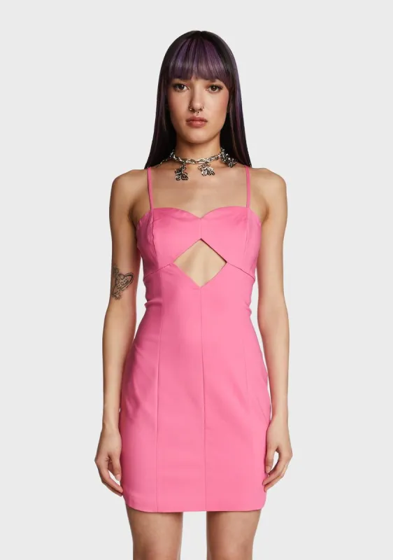 Unreal Romance Mini Dress - Pink sold by Dolls Kill