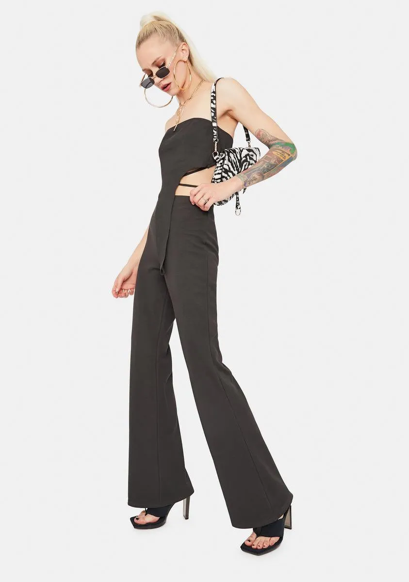 Hittin' Goals Crop Top & Flares Set sold by Dolls Kill product image thumbnail 3