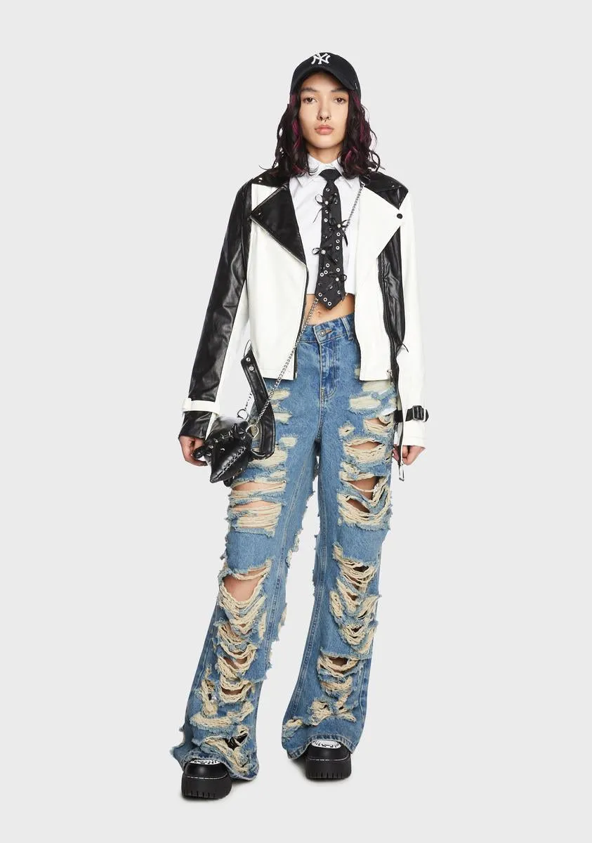 Onyx The Starting Line Moto Jacket sold by Dolls Kill product image thumbnail 4