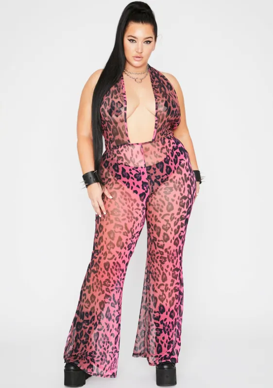 Glam Boss Jungle Sheer Jumpsuit sold by Dolls Kill