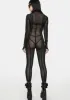 Atmosphere Mesh Catsuit Set sold by Dolls Kill