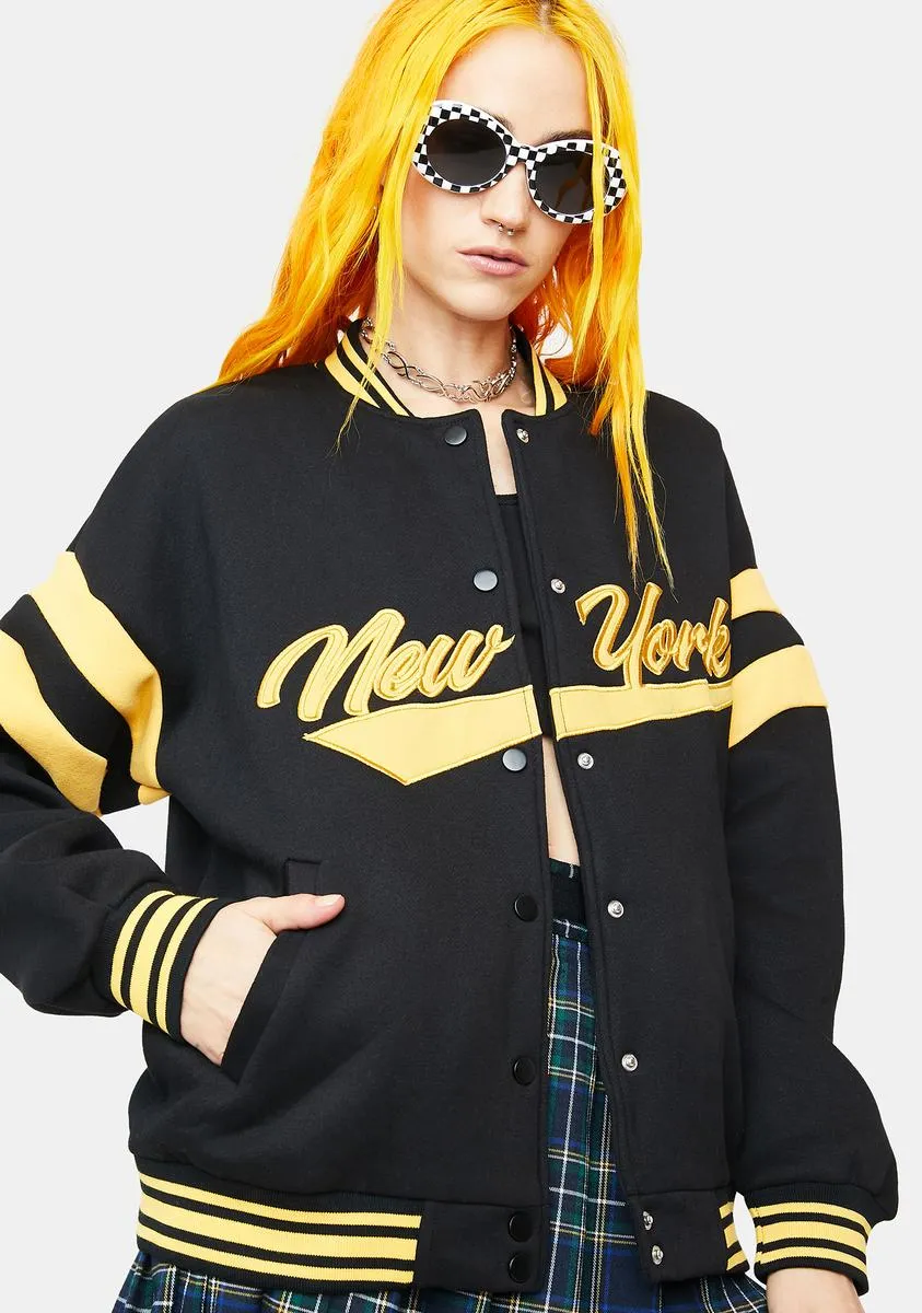 New York Sweatshirt Jacket sold by Dolls Kill product image thumbnail 2