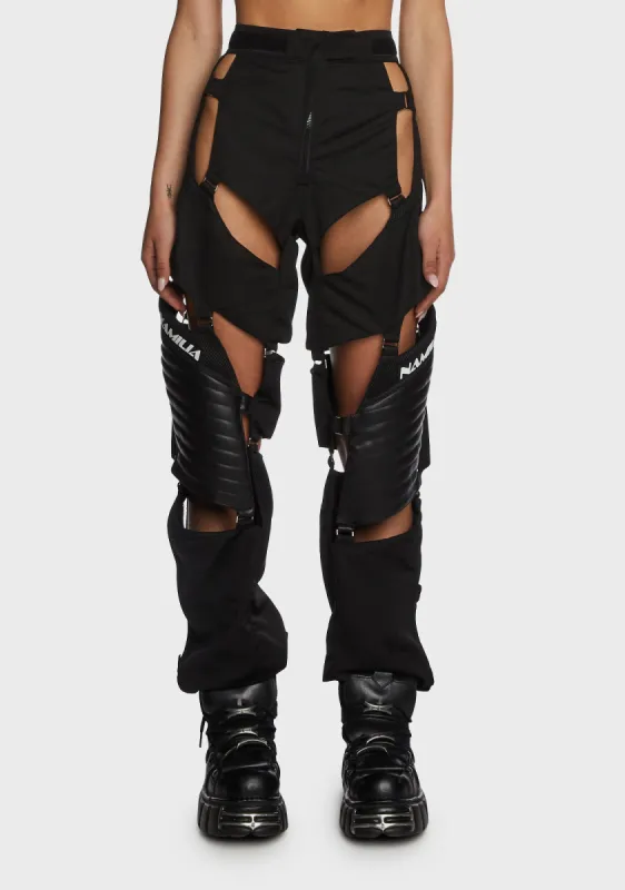 Moto Floating Pants - Black sold by Dolls Kill