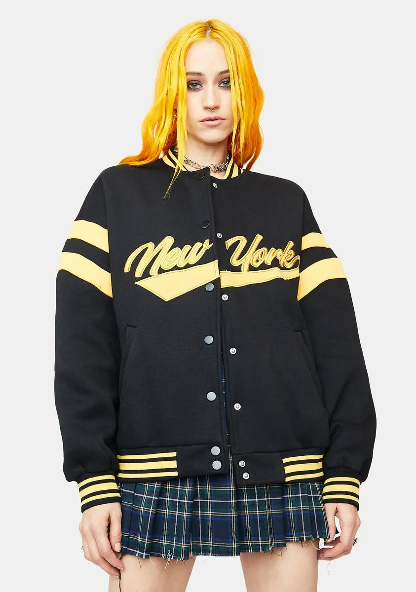 New York Sweatshirt Jacket sold by Dolls Kill