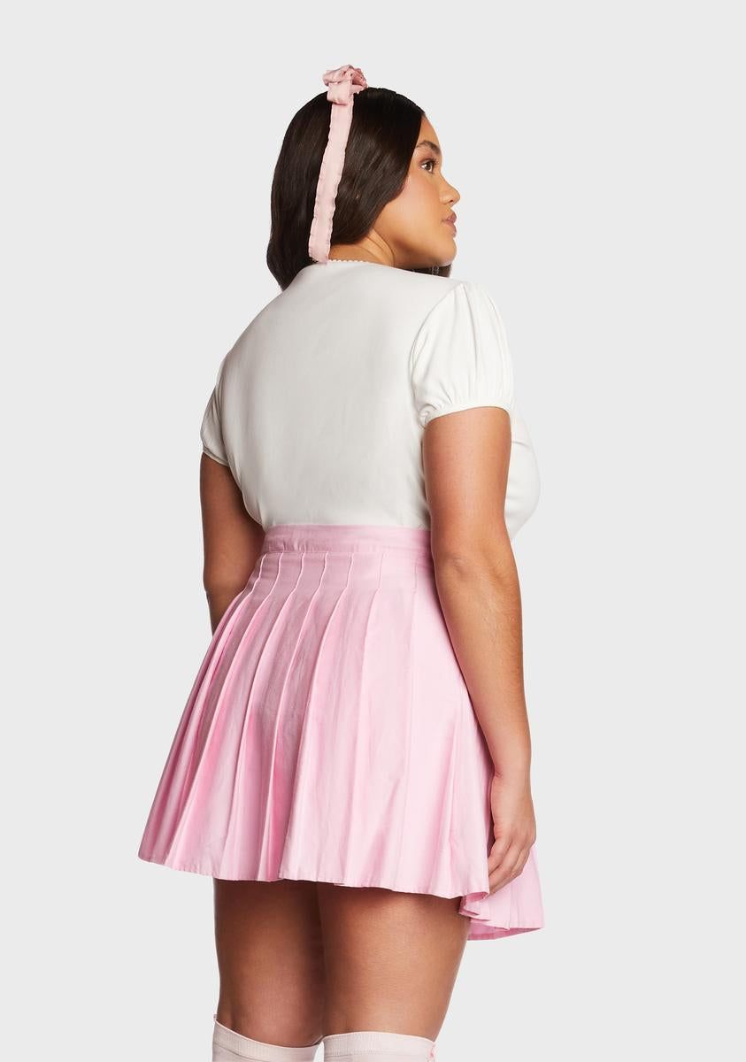 Plus Feline Naughty Graphic Baby Tee sold by Dolls Kill product image thumbnail 4