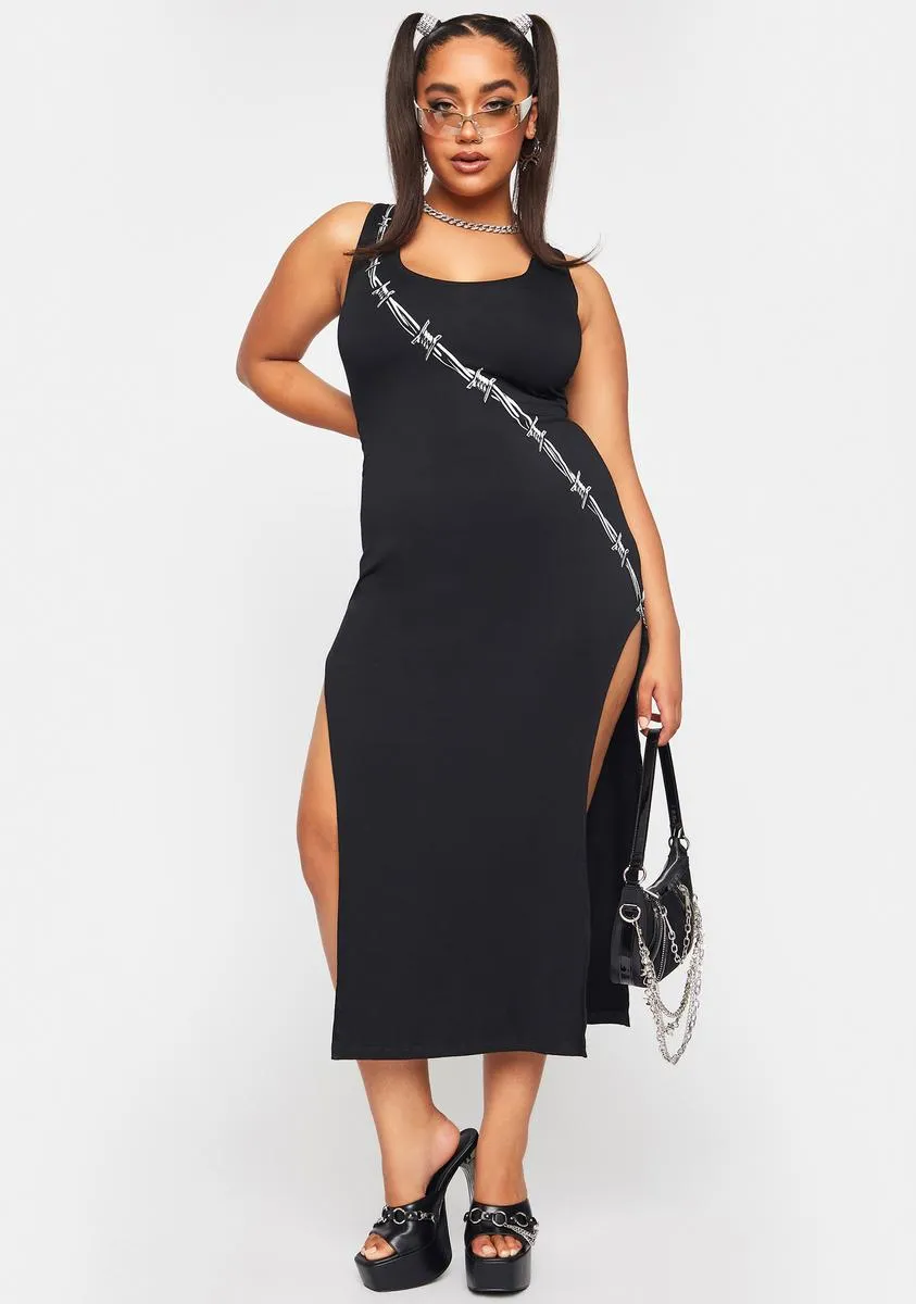 Plus Dangerously In Love Maxi Dress sold by Dolls Kill product image thumbnail 3