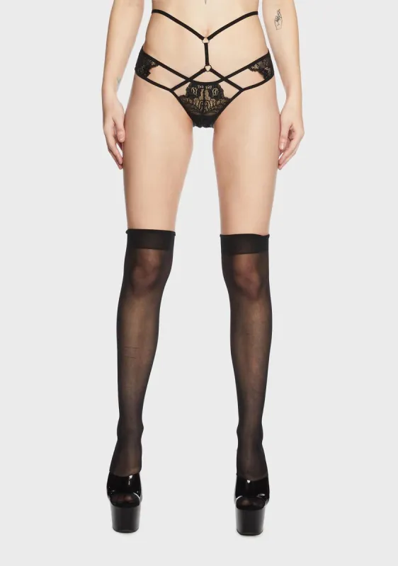 Embrace Yourself Crotchless Panty sold by Dolls Kill