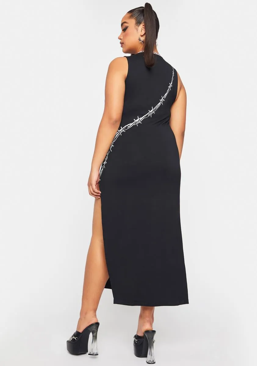 Plus Dangerously In Love Maxi Dress sold by Dolls Kill product image thumbnail 4