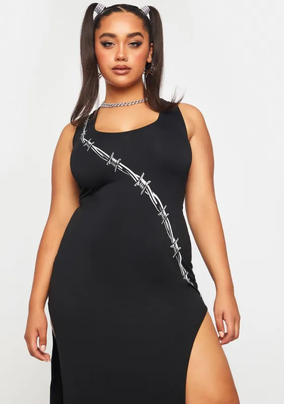 Plus Dangerously In Love Maxi Dress sold by Dolls Kill