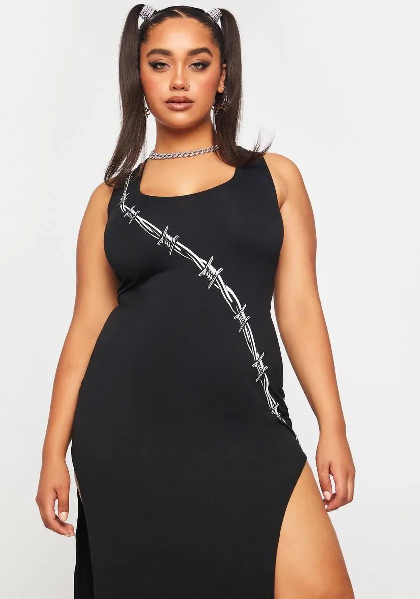 Plus Dangerously In Love Maxi Dress sold by Dolls Kill