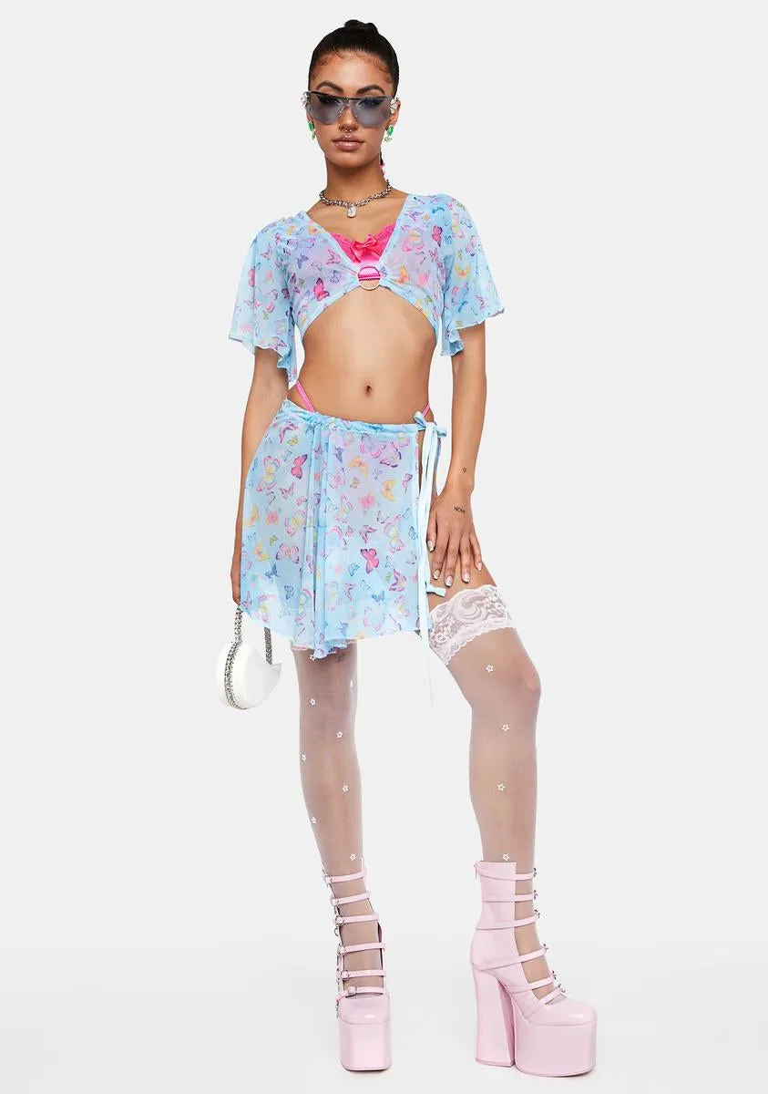 Butterfly O-Ring Crop Top sold by Dolls Kill product image thumbnail 3