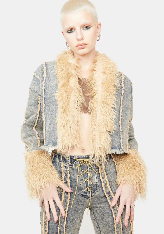 Who's To Say Denim Jacket sold by Dolls Kill