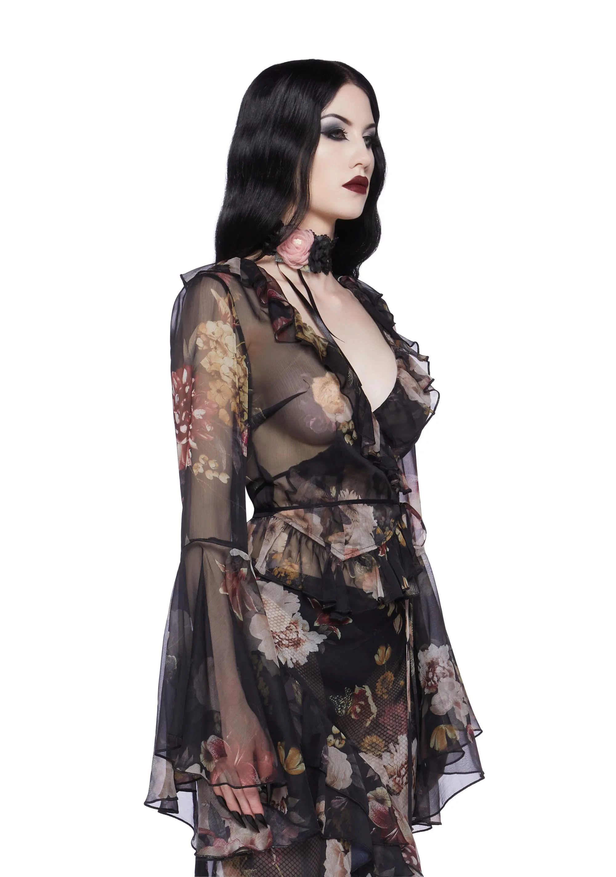 Still Missed Wrap Top sold by Dolls Kill product image thumbnail 3