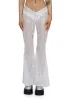 Starborn Sprite Sequin Flare Pants - White sold by Dolls Kill