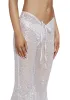Starborn Sprite Sequin Flare Pants - White sold by Dolls Kill