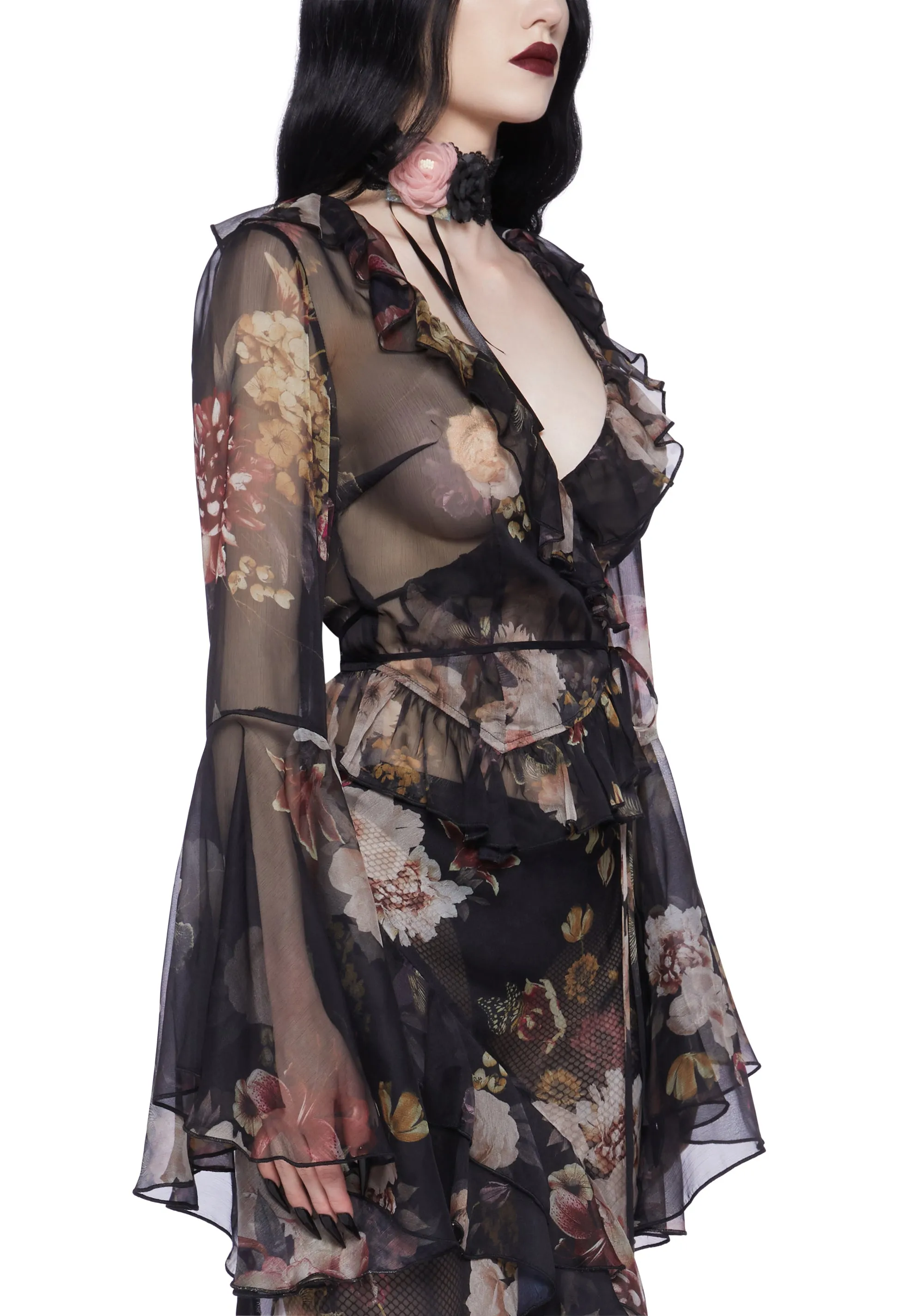 Still Missed Wrap Top sold by Dolls Kill product image thumbnail 5