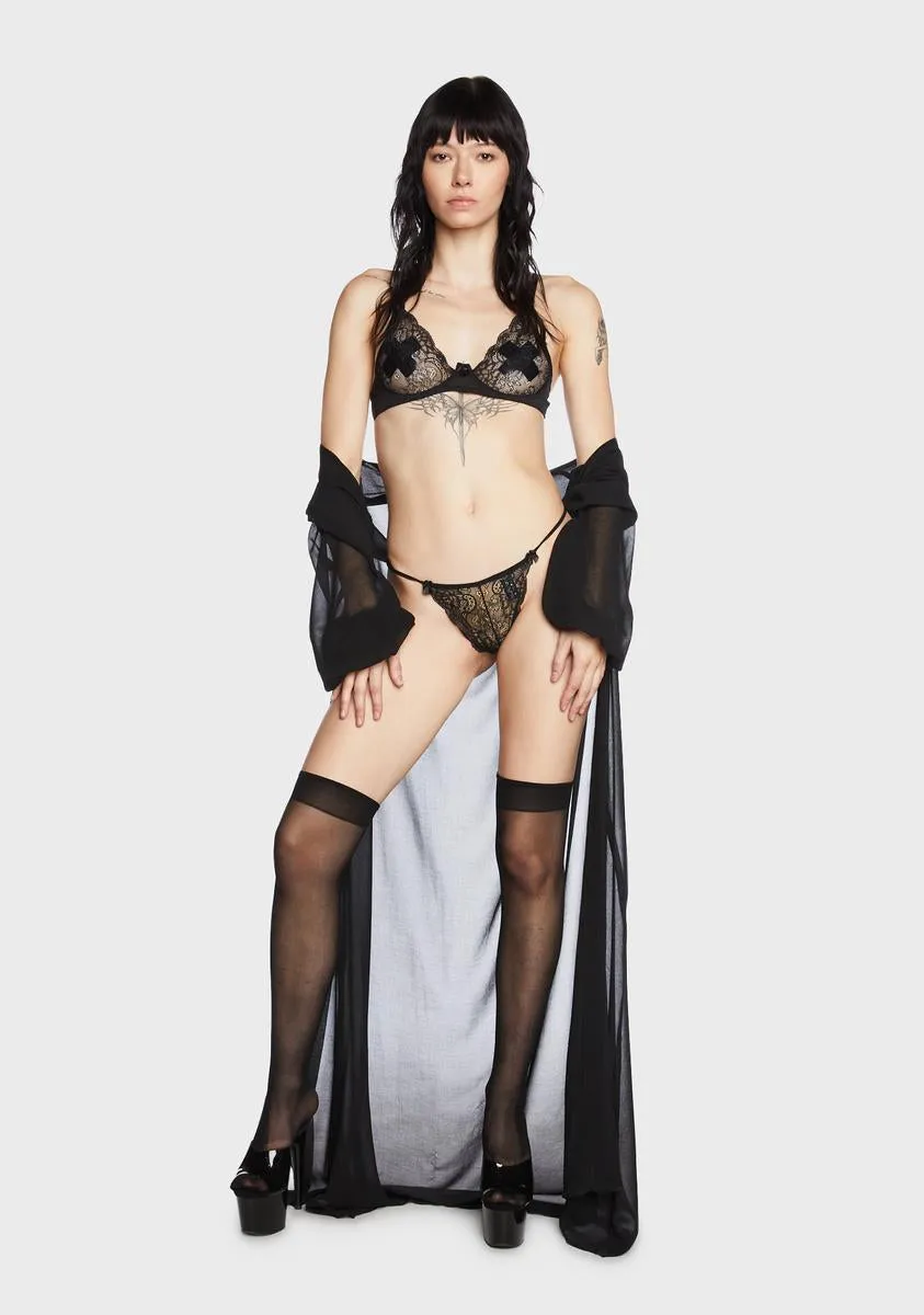 Dark Delicious Delight Lingerie Set sold by Dolls Kill product image thumbnail 4