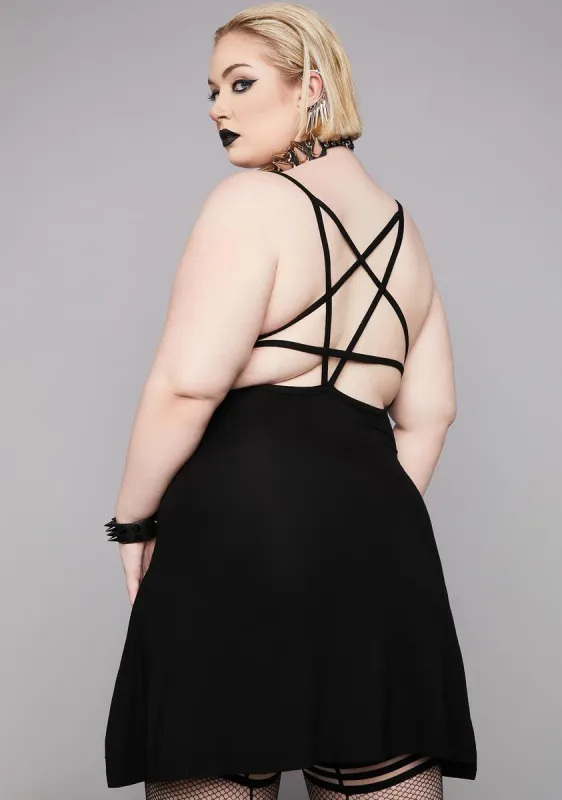 Plus Haven Of Darkness Mini Dress sold by Dolls Kill