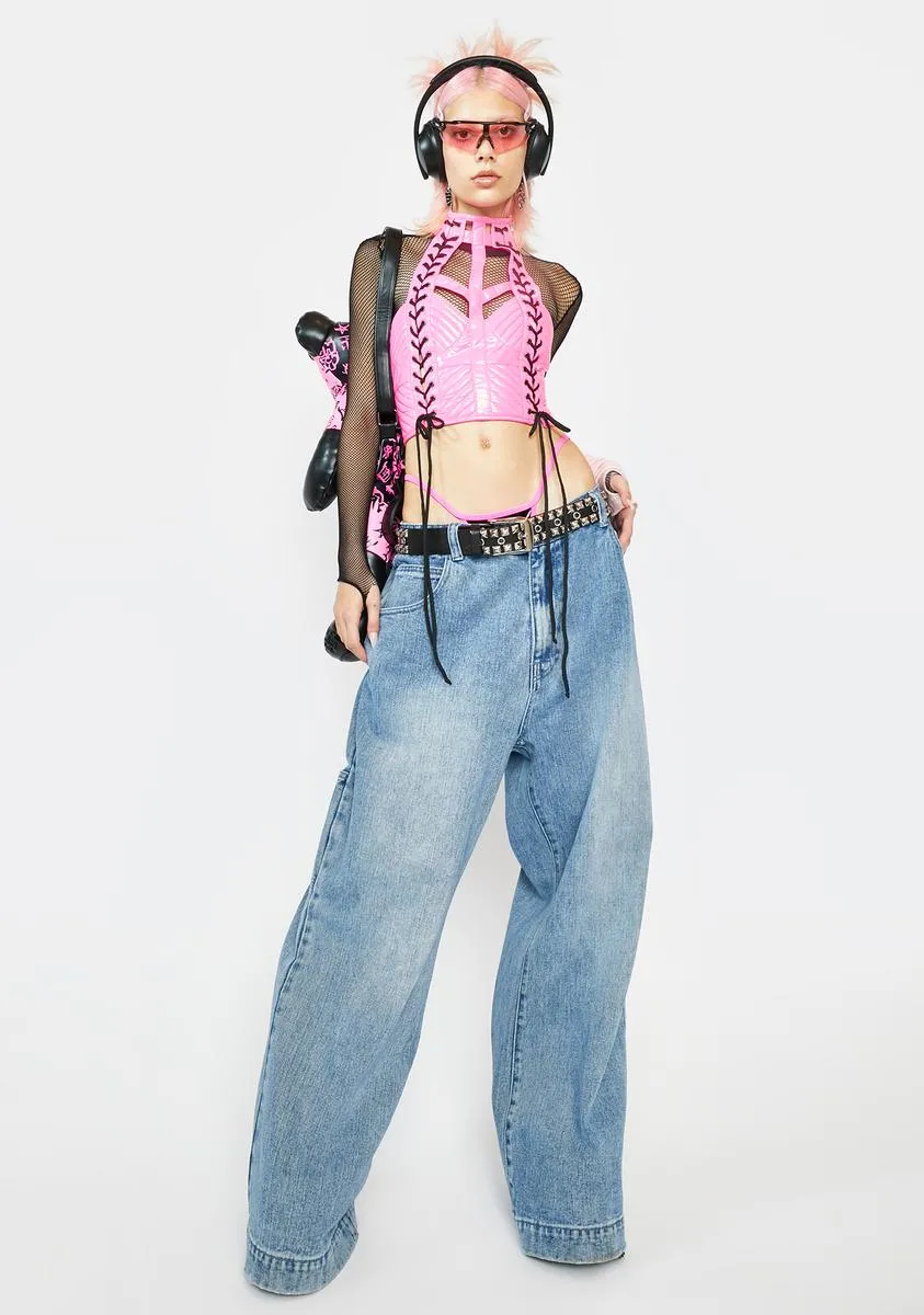 Candy Rude Awakening Corset Top sold by Dolls Kill product image thumbnail 3