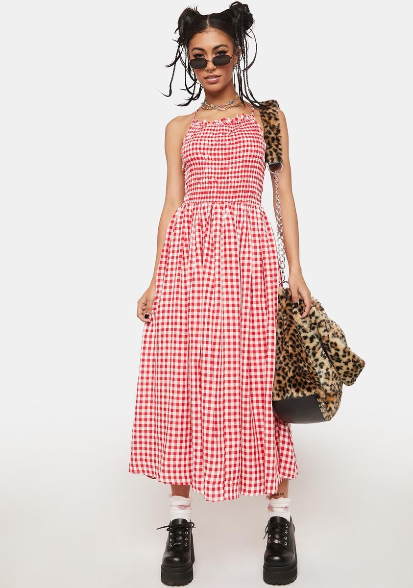 Can I Be Honest Gingham Maxi Dress sold by Dolls Kill product image thumbnail 3