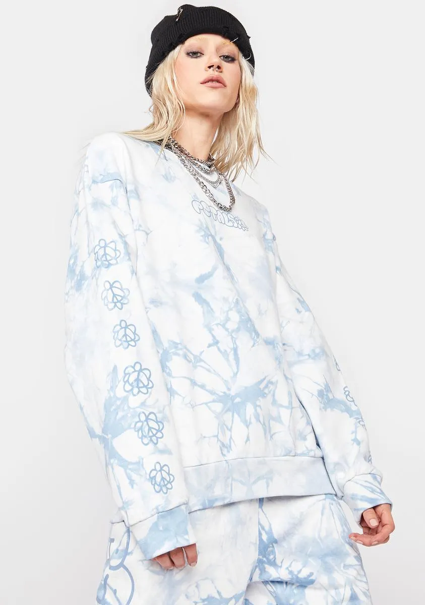 Peace & Petals Tie Dye Sweatshirt sold by Dolls Kill product image thumbnail 2